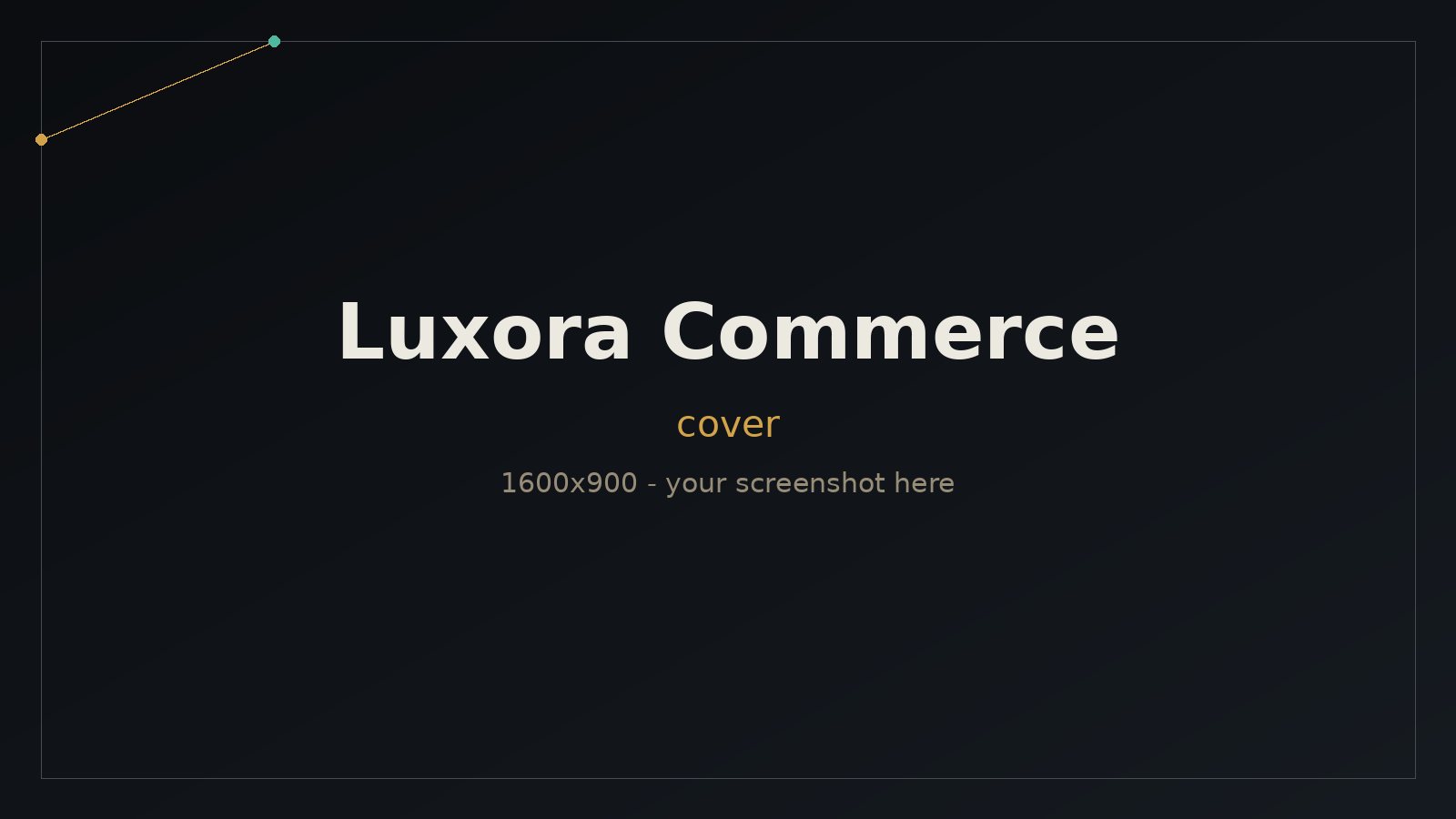 Luxora Commerce - E-commerce · On-device AI concierge